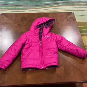 Columbia girls (5-6) reversible coat